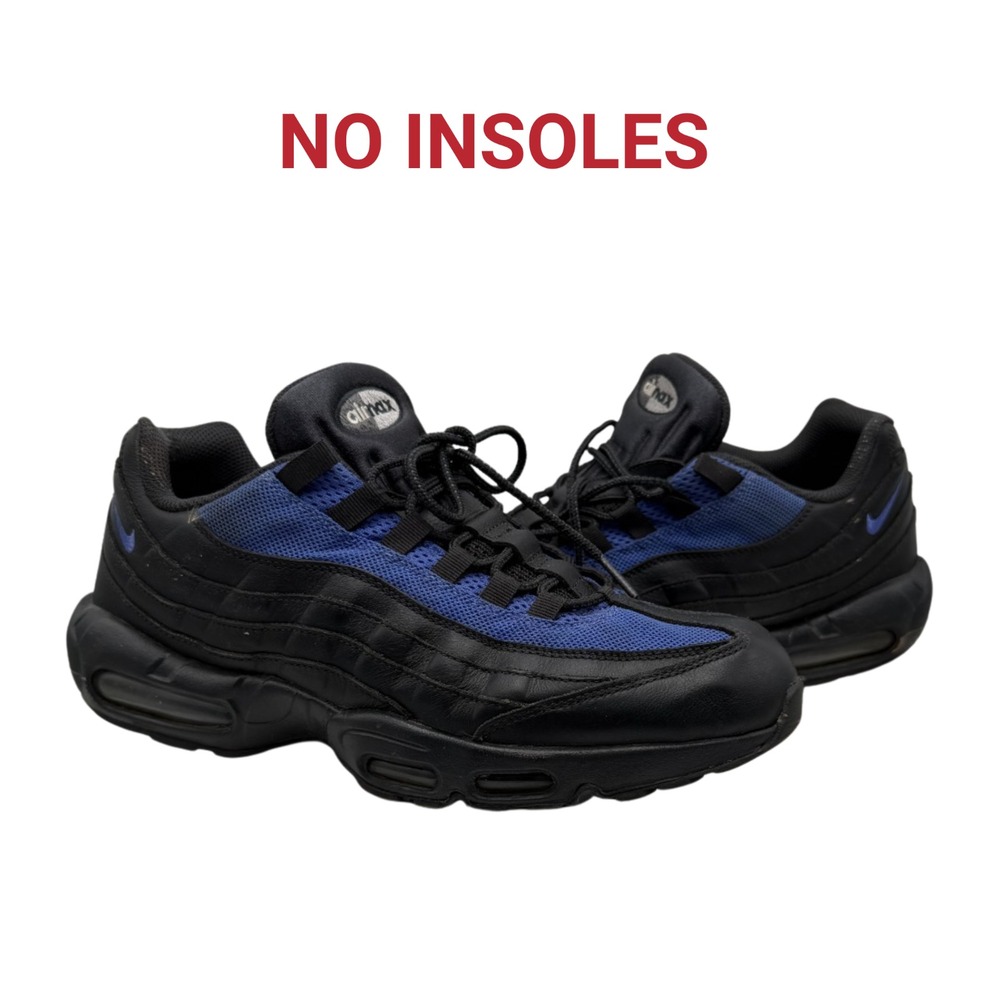 Nike Air Max 95 By You Custom Black Blue 314350-998 Mens Sz 12 No Box NO INSOLES